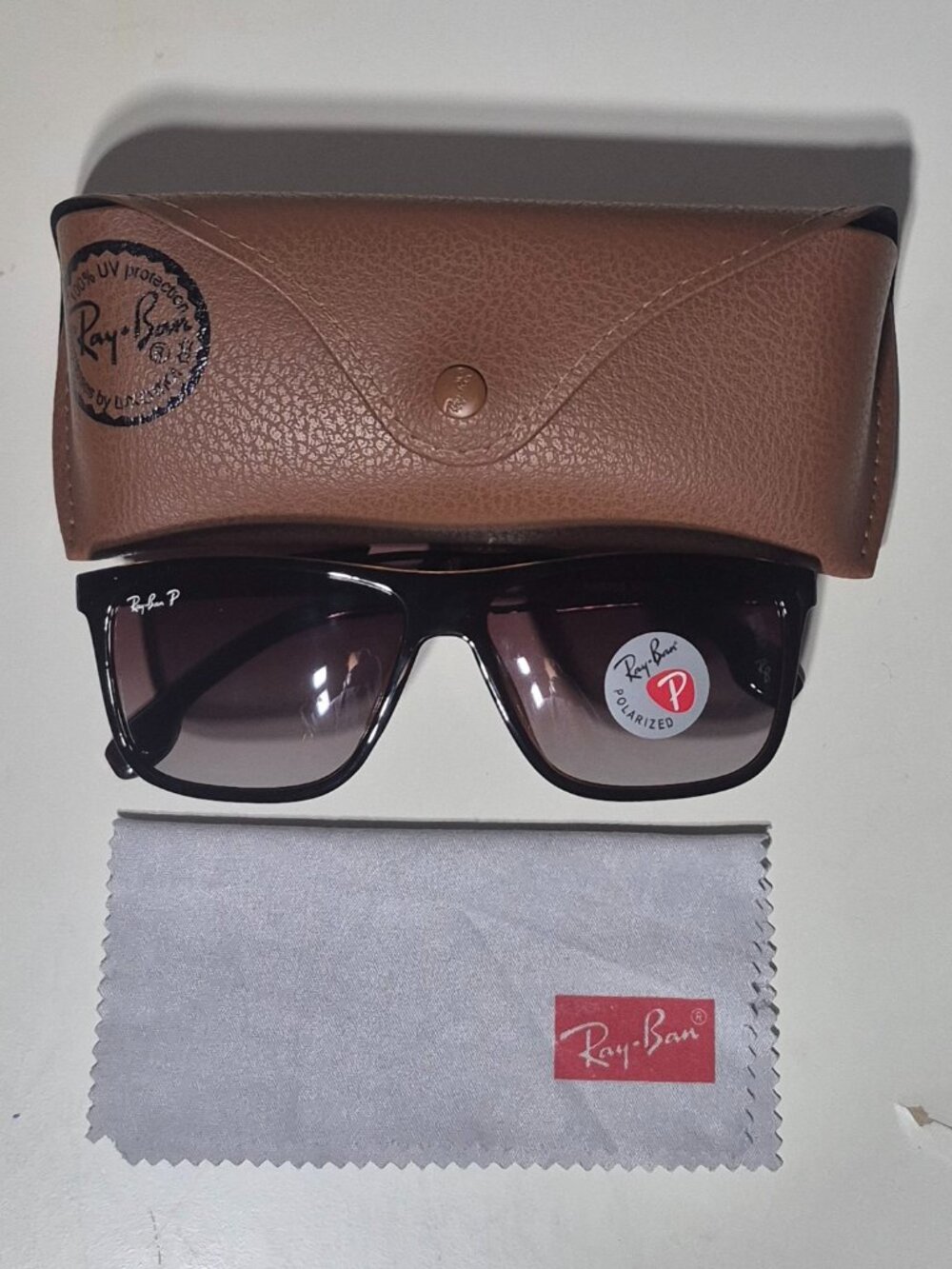 Ray-Ban Polarized Sunglasses Brown Frame